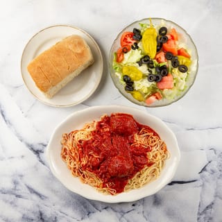 Homemade Spaghetti & Handmade Meatballs