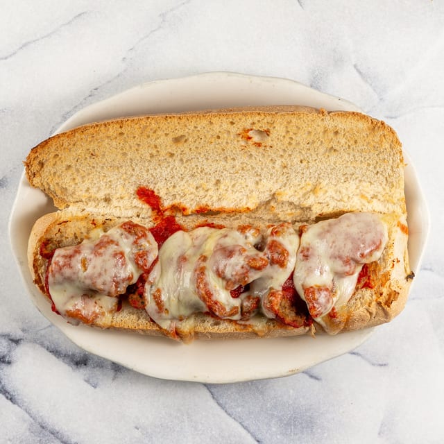 Meatball & Cheese Sub.