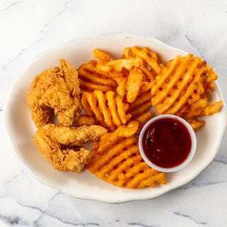 2 Tenders & Waffle Fries